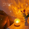 LumiAqua Water Wave Projector Lamp — Clear Housing Design, Dynamic Ripple Light