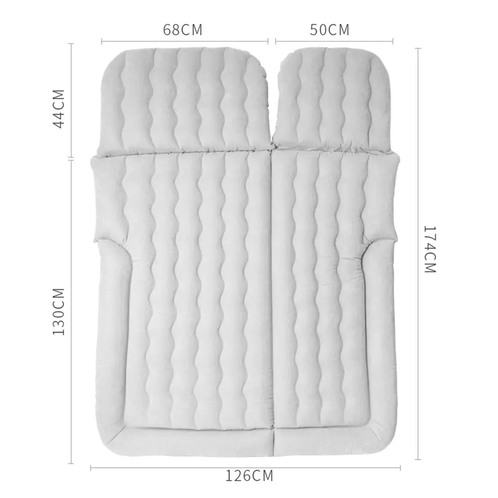 Portable SUV Inflatable Car Bed Mattress Pad – 2 Pillow Kit, Compact Storage Design