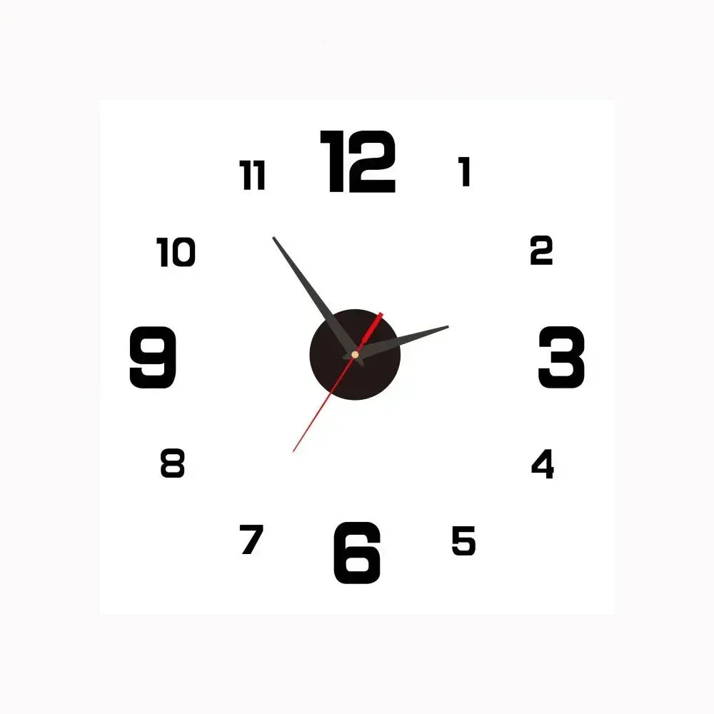 Nástěnné digitální hodiny Silenttime — klasický rám, tichý chod