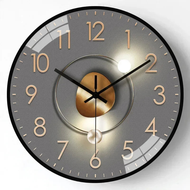 Nástěnné digitální hodiny Silenttime — klasický rám, tichý chod