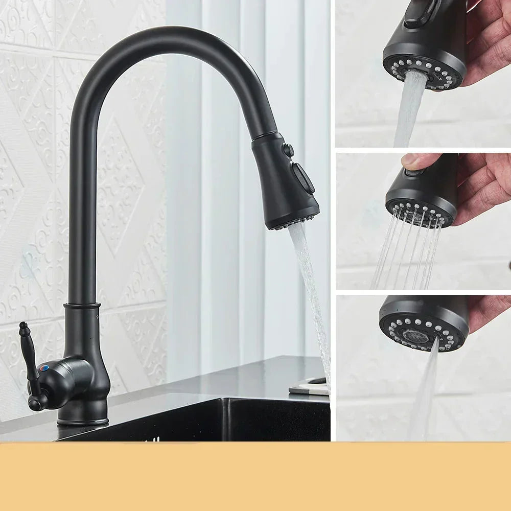 VintageTap Traditional Antique Brass Kitchen Faucet