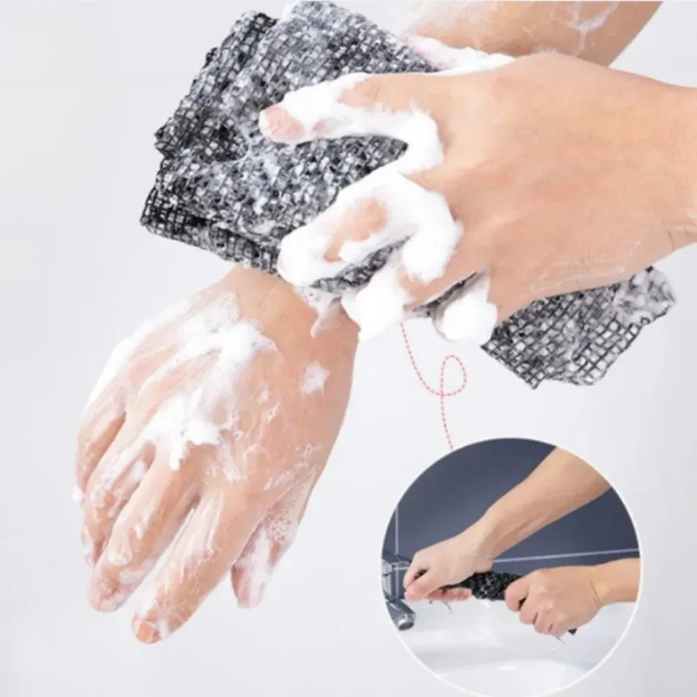 Esponja exfoliante de ducha con textura en espiral