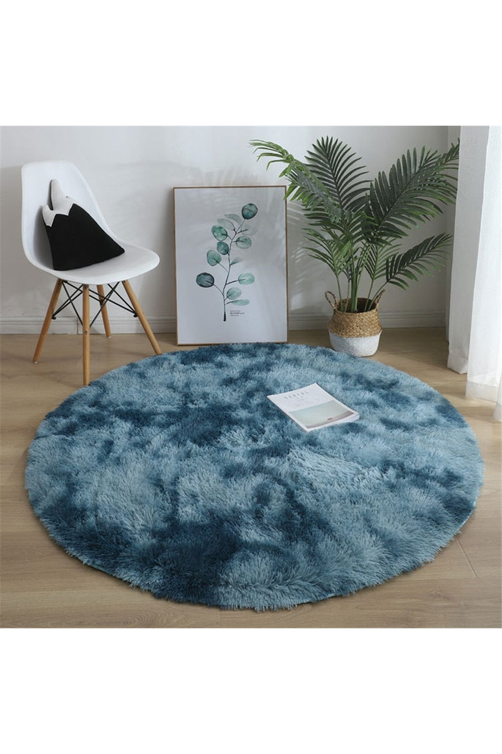 Ultra Soft Round Rug — Fluffy Pile Texture