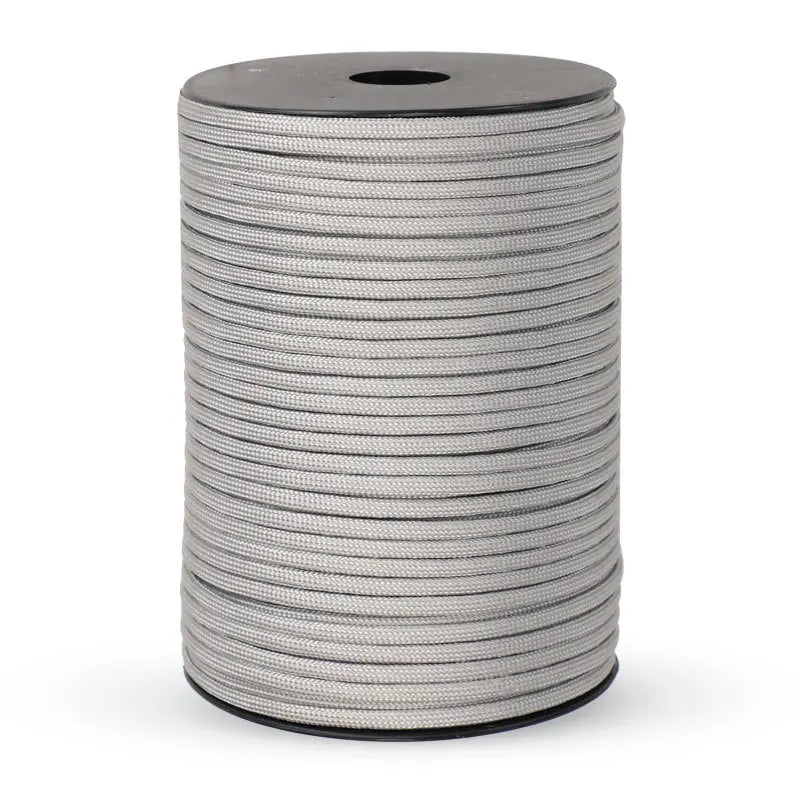 Cuerda de paracaídas de estándar militar 550 — 100m de largo, 4mm de diámetro, construcción de 9 núcleos