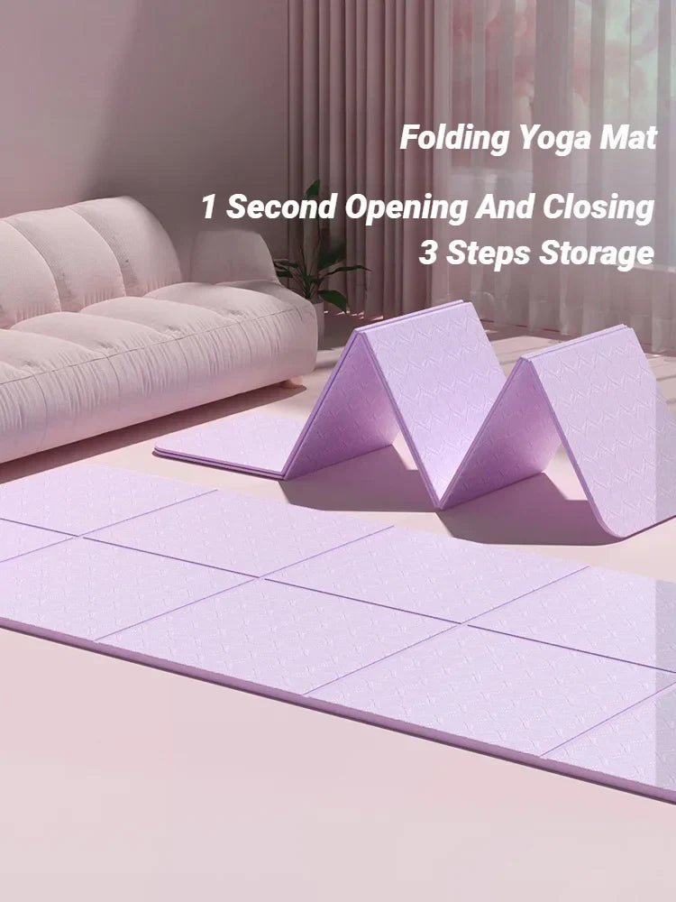 Tappetino YogaMat FlexFold double-face antiscivolo — TPE pieghevole, leggero ed ecologico