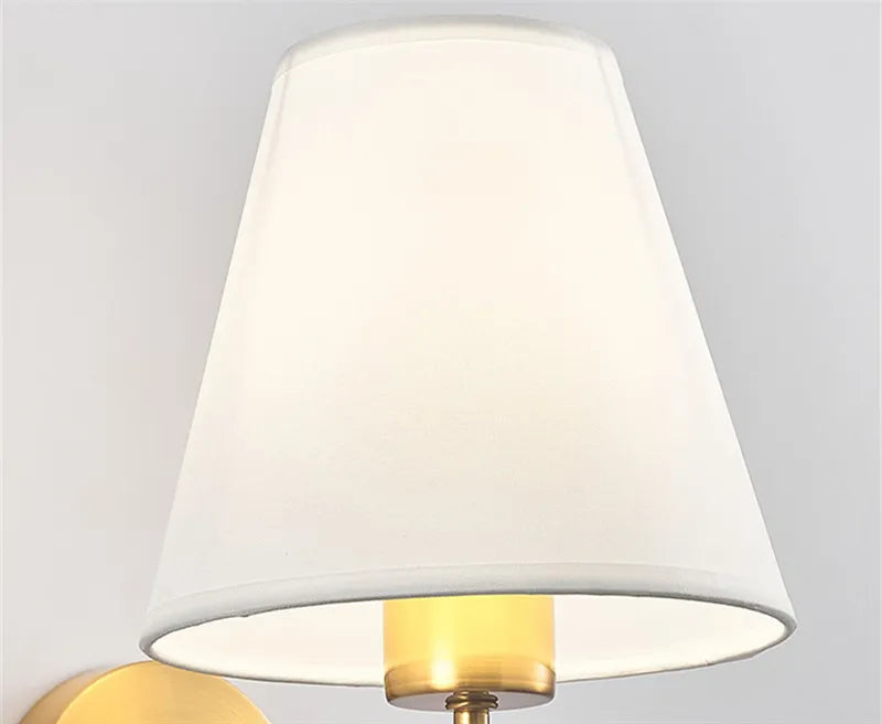 RusticGlow Wall Lamp — American Style Fabric Design