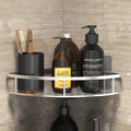Drill-Free Wall-Mounted Corner Shelf — Tool-Free Installation, Compact Storage Rack