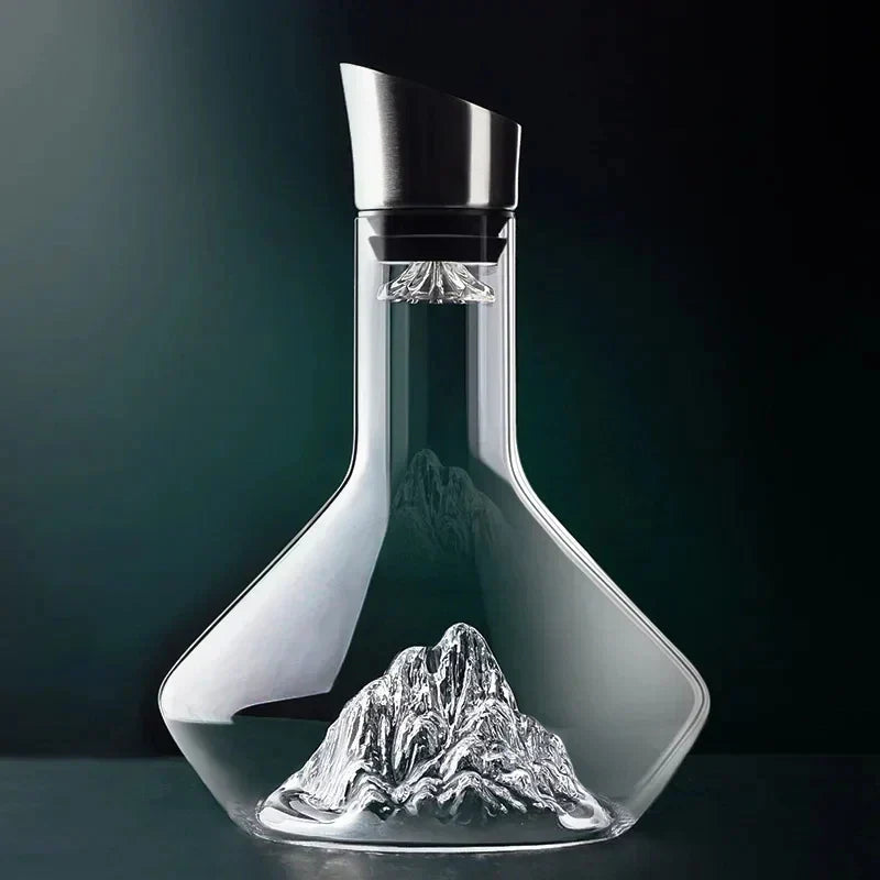 Ledovcová karafa 1500ml — bezolovnaté křišťálové sklo, ručně vyrobený design
