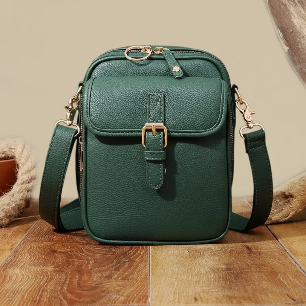 SecureCarry Slim-Crossbodytasche, Reißverschlussfach, Kompaktes Design