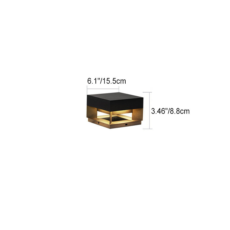 Éclairage extérieur LED LumaCast - Lampe moderne en acier inoxydable, design carré étanche