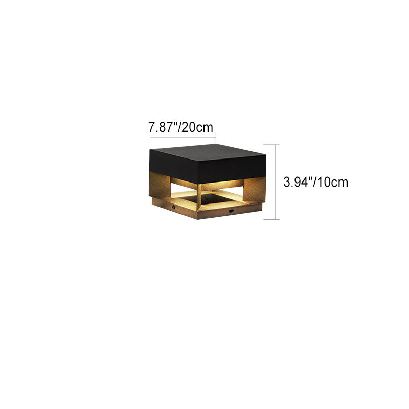 Éclairage extérieur LED LumaCast - Lampe moderne en acier inoxydable, design carré étanche