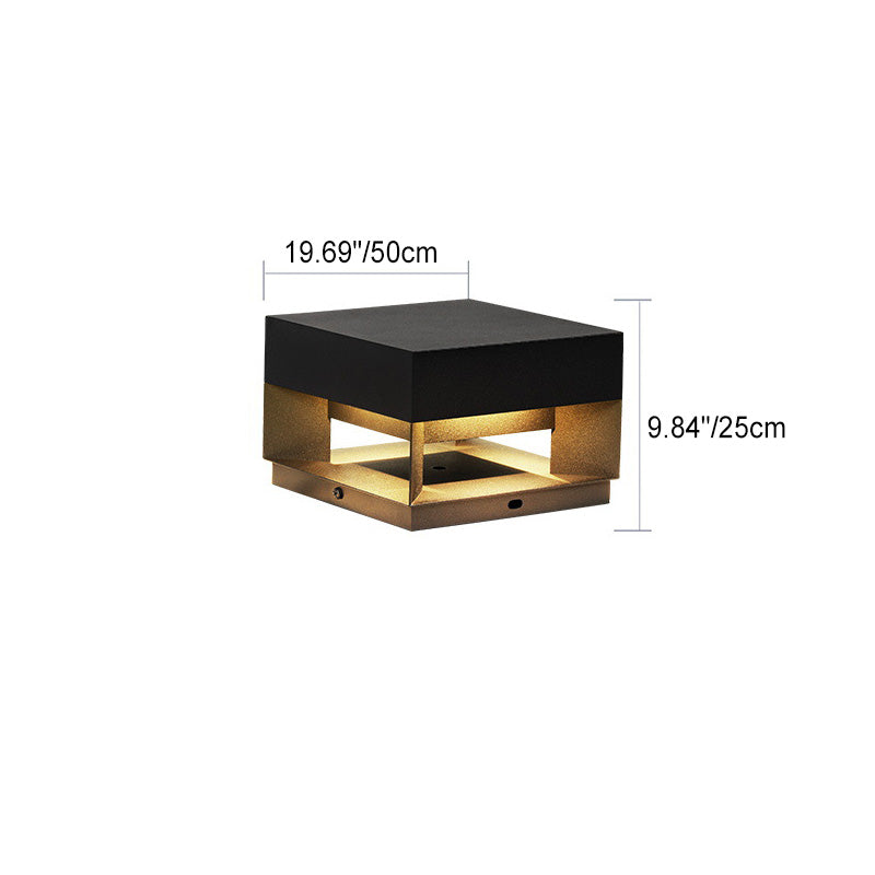 Éclairage extérieur LED LumaCast - Lampe moderne en acier inoxydable, design carré étanche