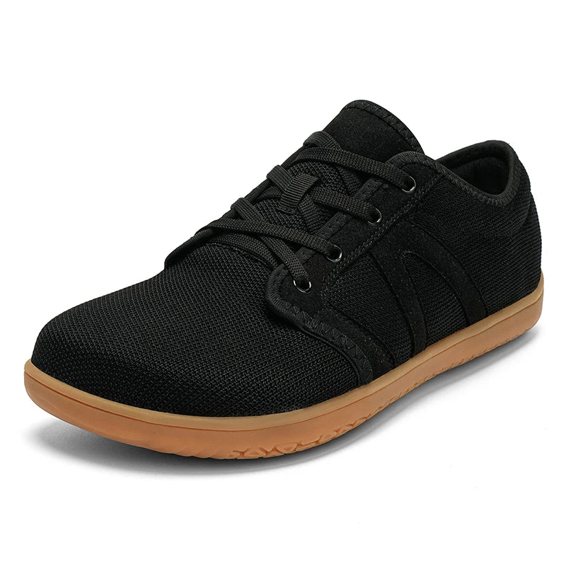 Zapatillas casuales minimalistas para caminar descalzo — Suelas ultrafinas y flexibles, diseño con puntera ancha