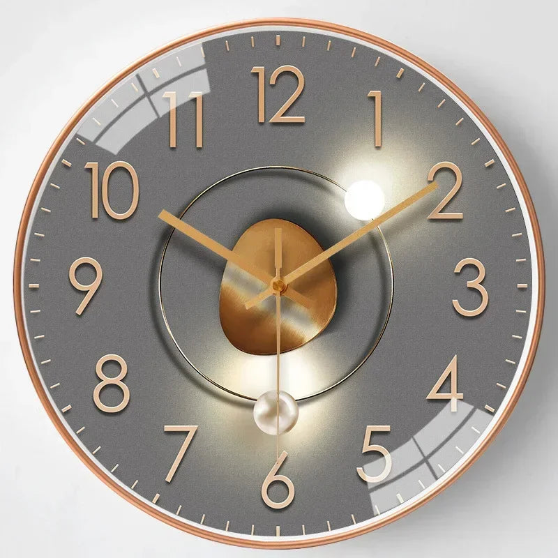 Nástěnné digitální hodiny Silenttime — klasický rám, tichý chod