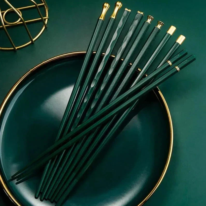 Set DineLux da 5 paia di bacchette — design raffinati e lussuosi