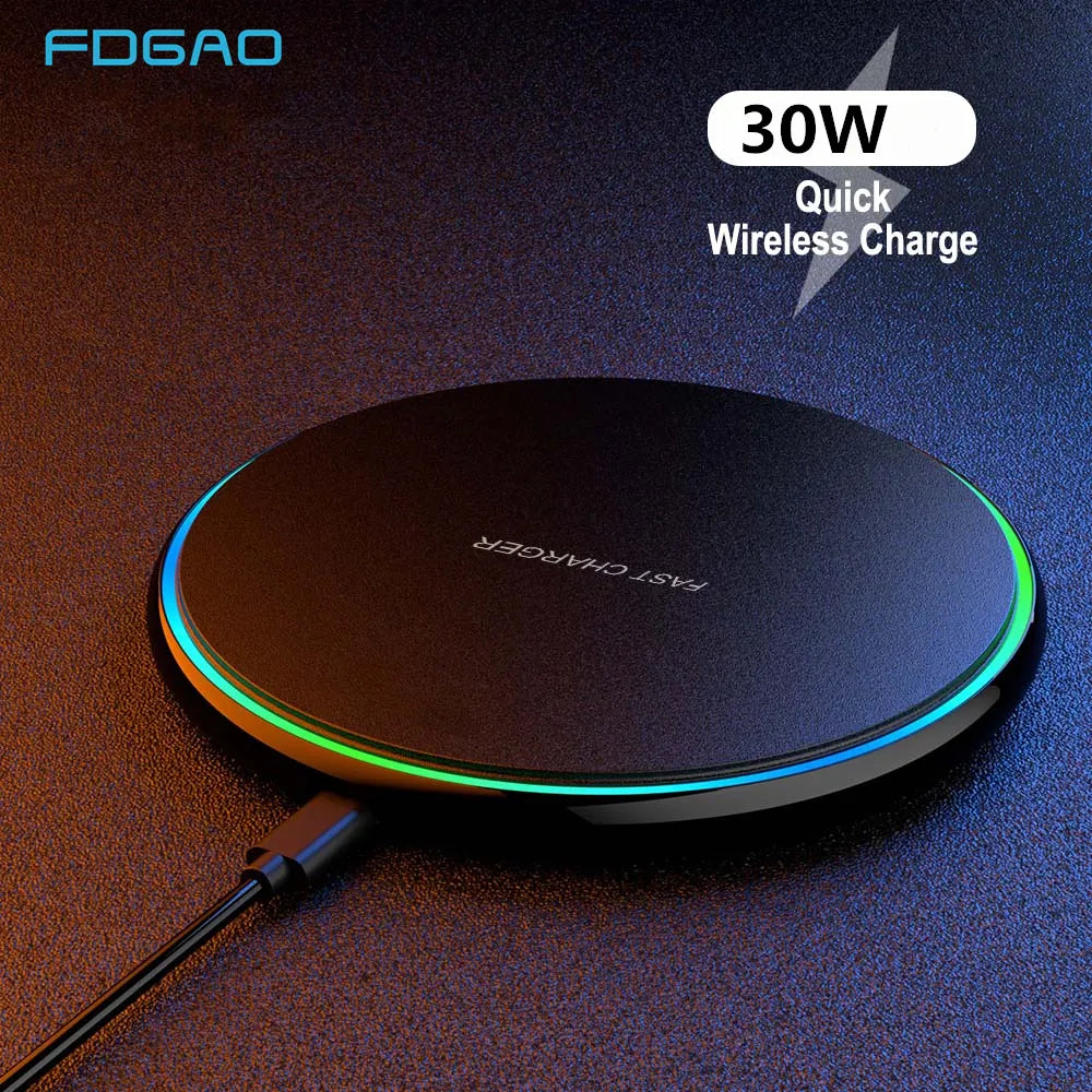 Suport de încărcare wireless rapidă de 30 W — Încărcător MagSafe USB-C premium cu cablu, putere de 15 W și distanță de încărcare <6 mm