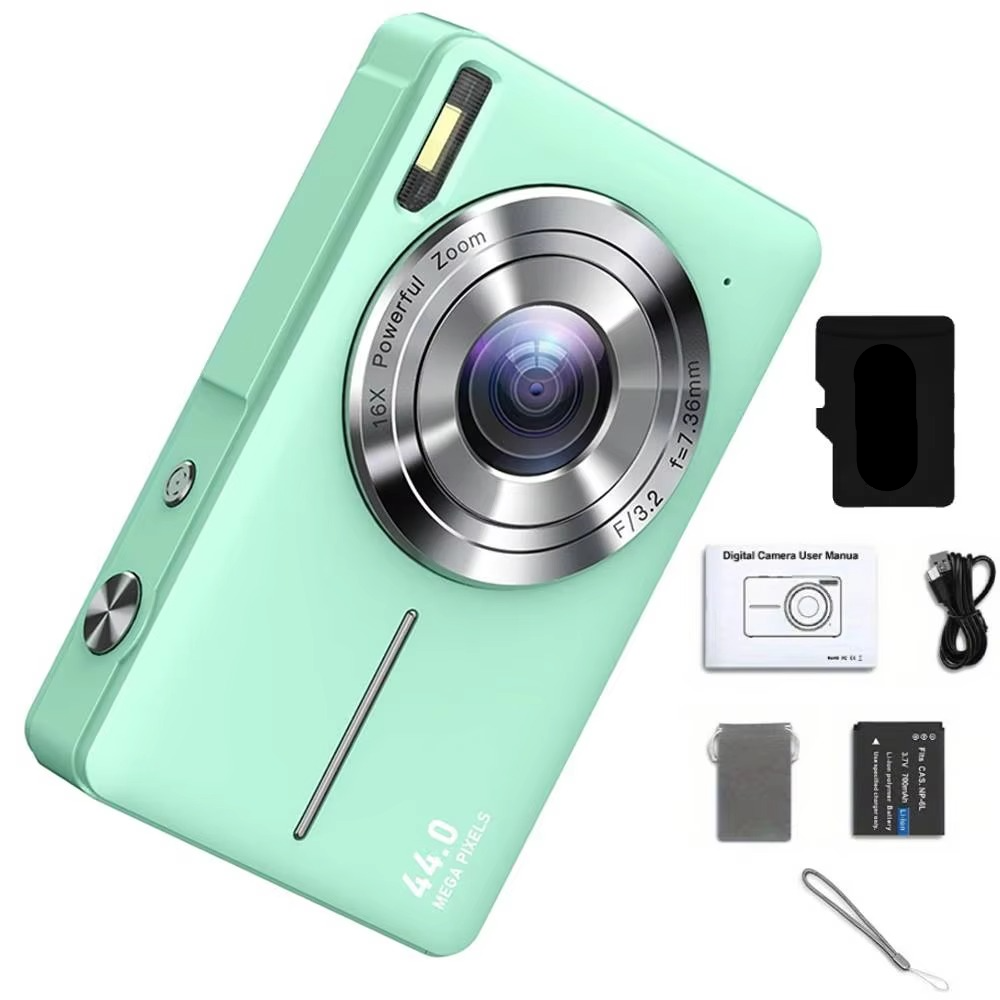 מצלמה דיגיטלית לילדים — 1080P HD, 44MP, זום פי 16