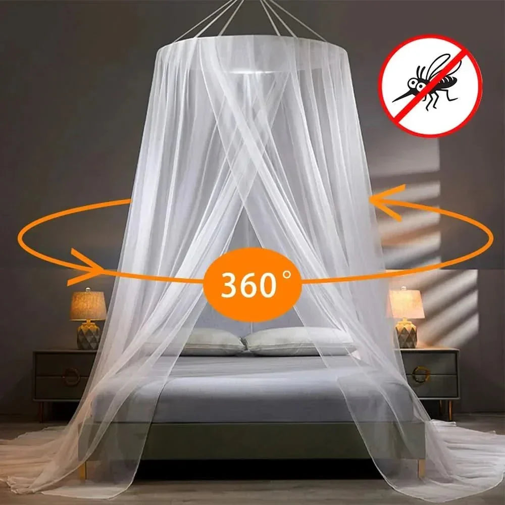Compact Foldable Mosquito Net Bed — Fits Single and Double Frames