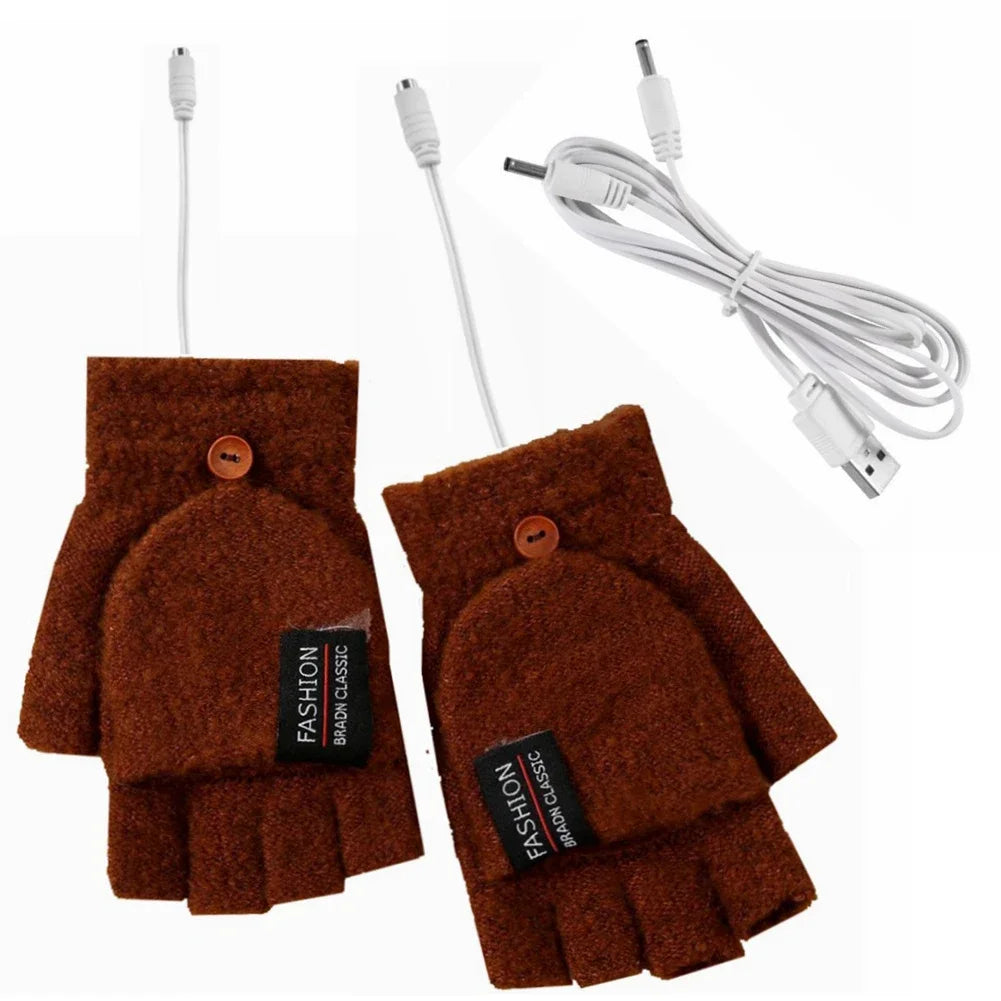 USB Rechargeable Heated Gloves — Three Adjustable Heat Levels