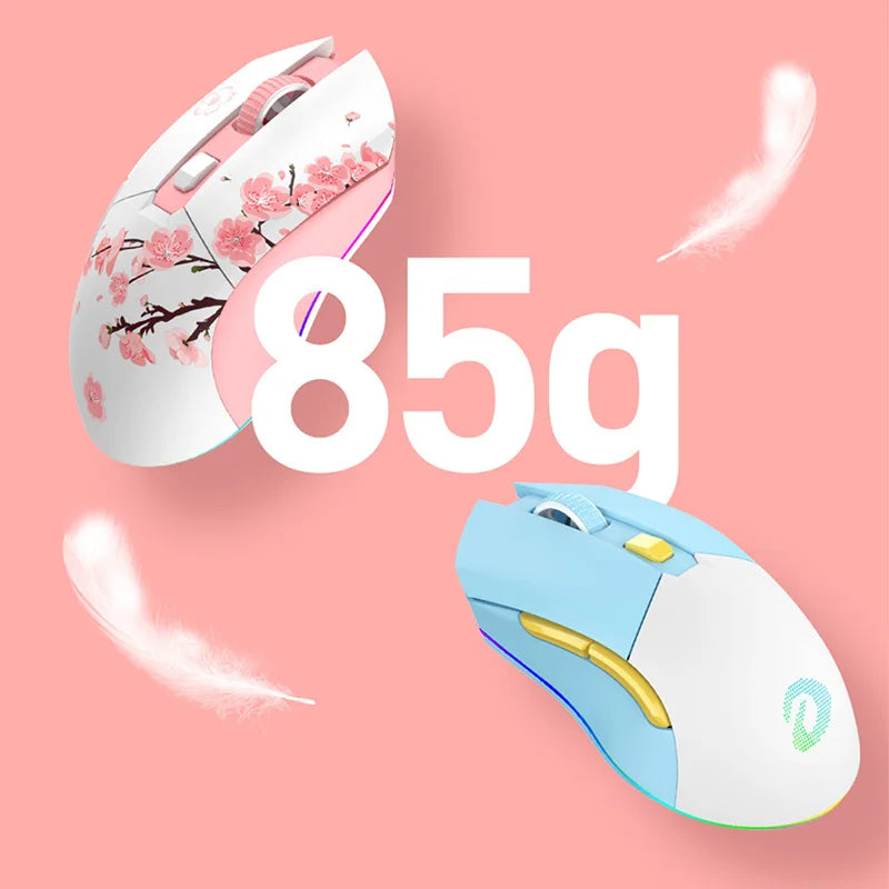 DAREU EM901X Ασύρματο ποντίκι gaming διπλής λειτουργίας με RGB — 10000 DPI, 6 κουμπιά