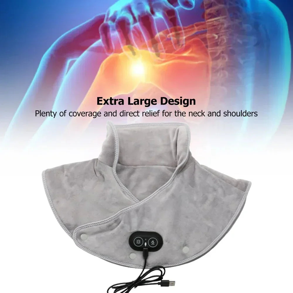 Neck and Shoulder Massager — USB Heating Pad and Vibration