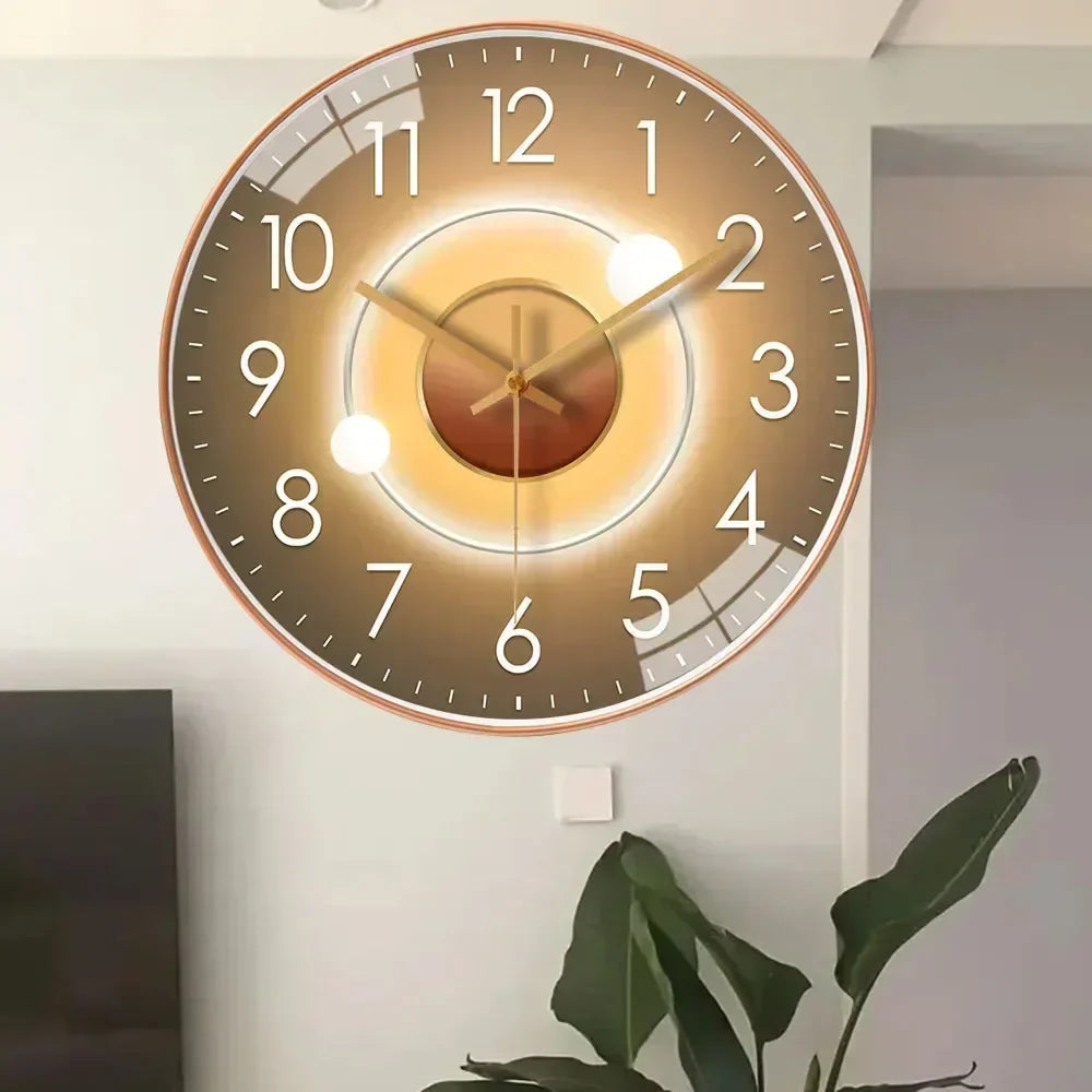 Nástěnné digitální hodiny Silenttime — klasický rám, tichý chod