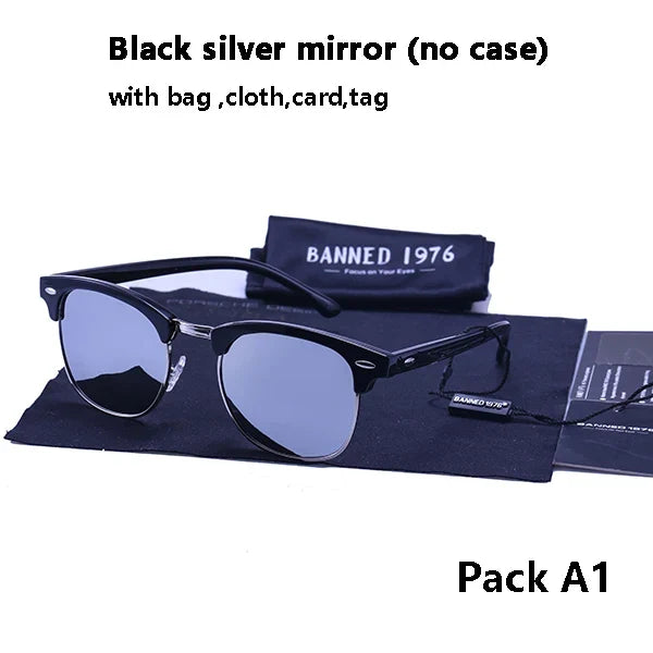 Klassische Retro-Sonnenbrille für alle – HD-polarisierte UV400-Gläser