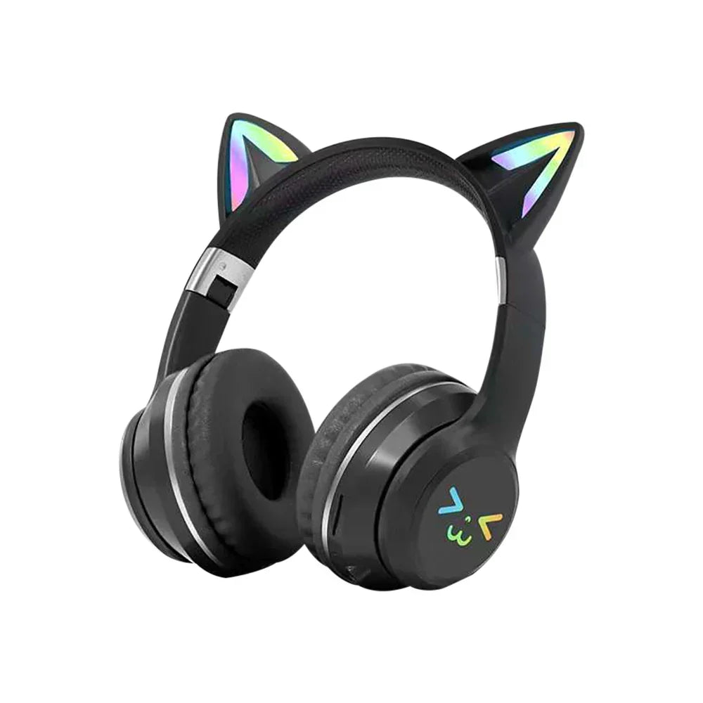 Foldable RGB Bluetooth Headphones — Wireless Connectivity