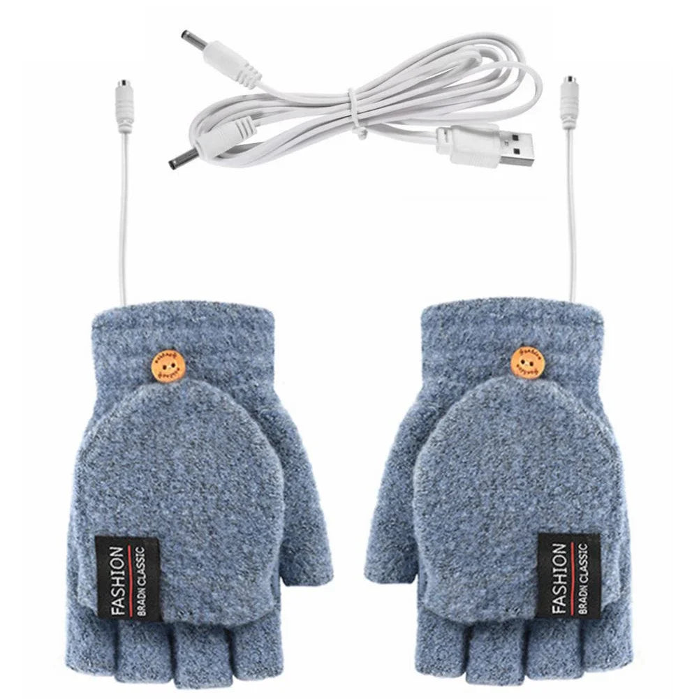 USB Rechargeable Heated Gloves — Three Adjustable Heat Levels