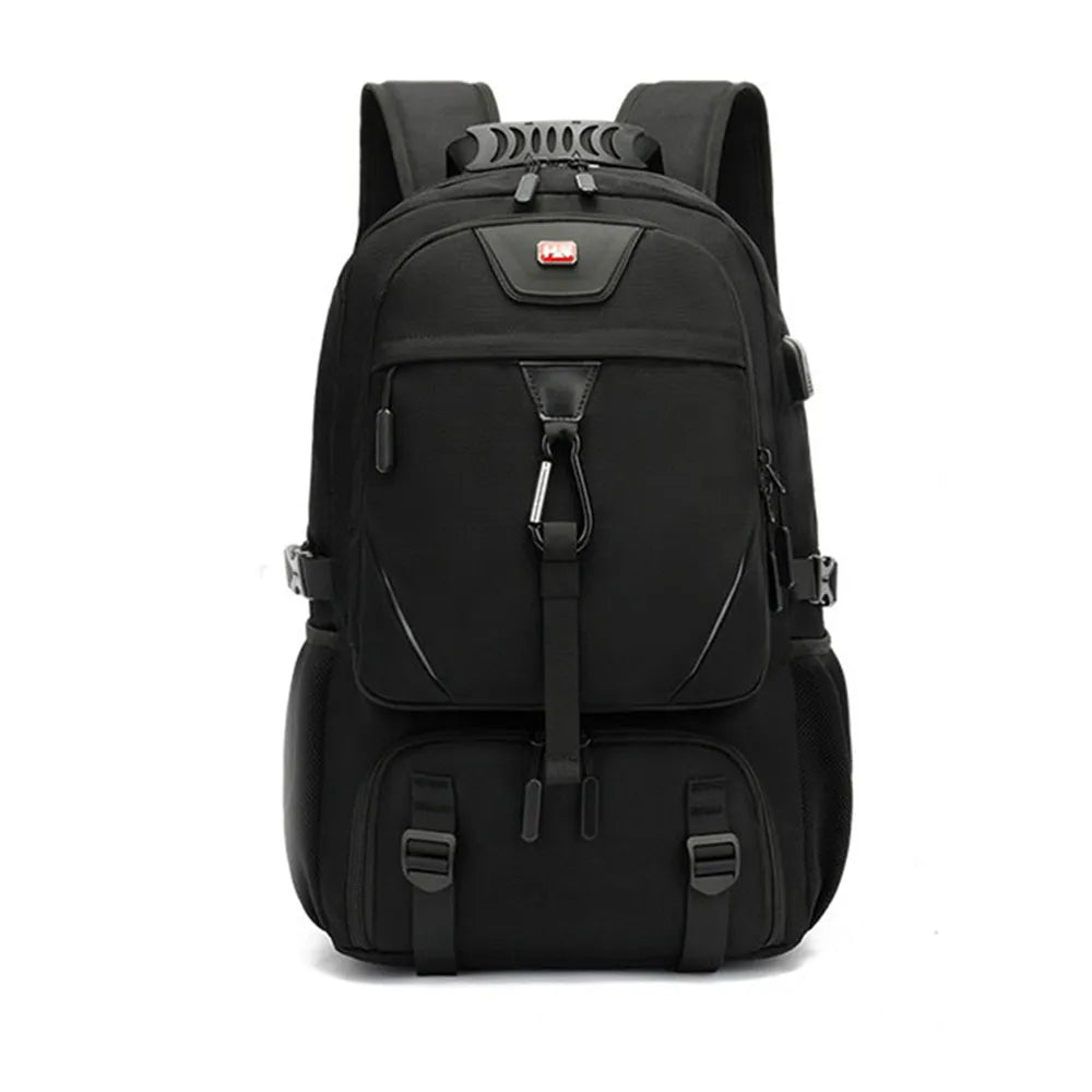 Tech Trek Pro 50-80 l-es hátizsák — beépített USB-töltőport, strapabíró kivitel, nagy kapacitás