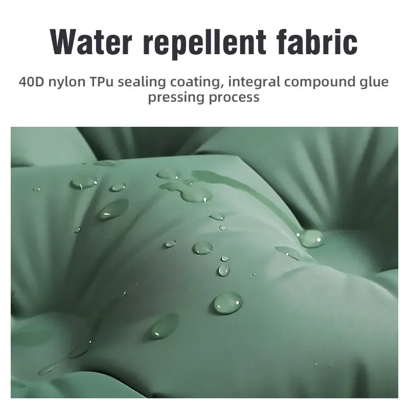 2-Person Self-Inflating Sleeping Pad — Integrated Pillow, Spacious Comfort Surface