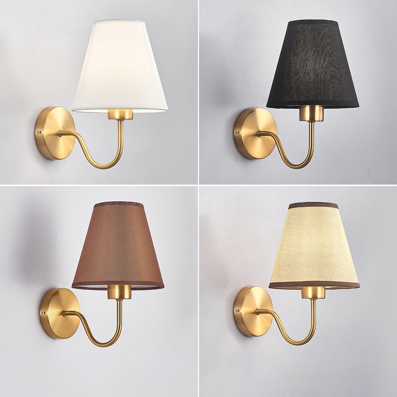 RusticGlow Wall Lamp — American Style Fabric Design