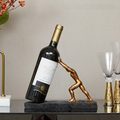 VinoLuxワインボトルホルダー - プレミアムデザイン、ラグジュアリーなインテリアアクセント