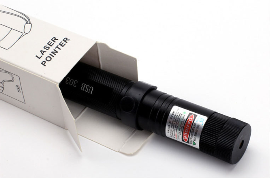 Zelara-Power laserpekare 303 — USB-uppladdningsbar högeffekts synlig laser