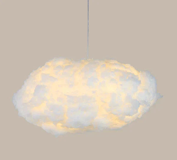 مصباح Dreamy Cloud — مصنوع من الحديد والقطن، قاعدة E27، أسود أو ذهبي