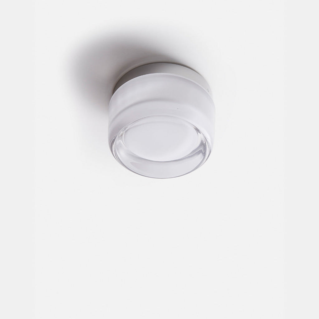 Lámpara de pared LumièreLux con relieve — estructura metálica moderna y pantalla de vidrio