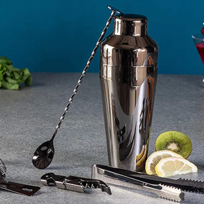 Metalen bartenderset - complete cocktailmixset
