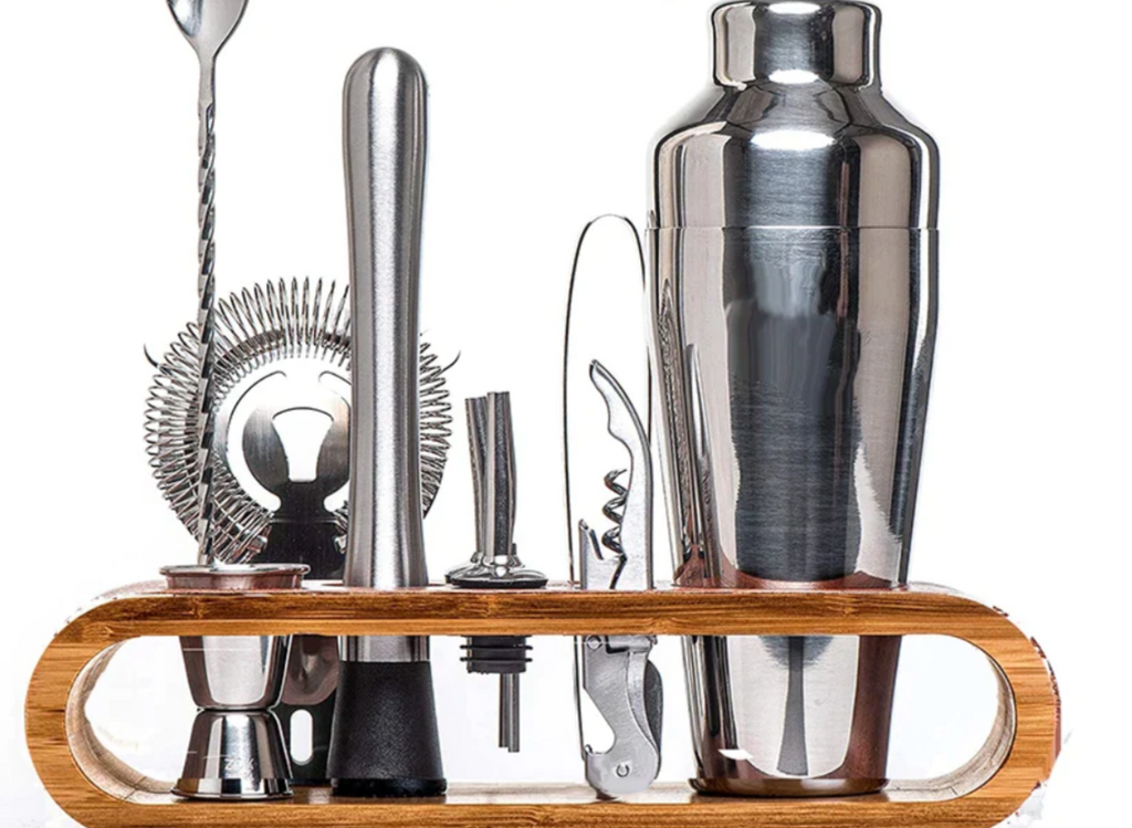 Metalen bartenderset - complete cocktailmixset