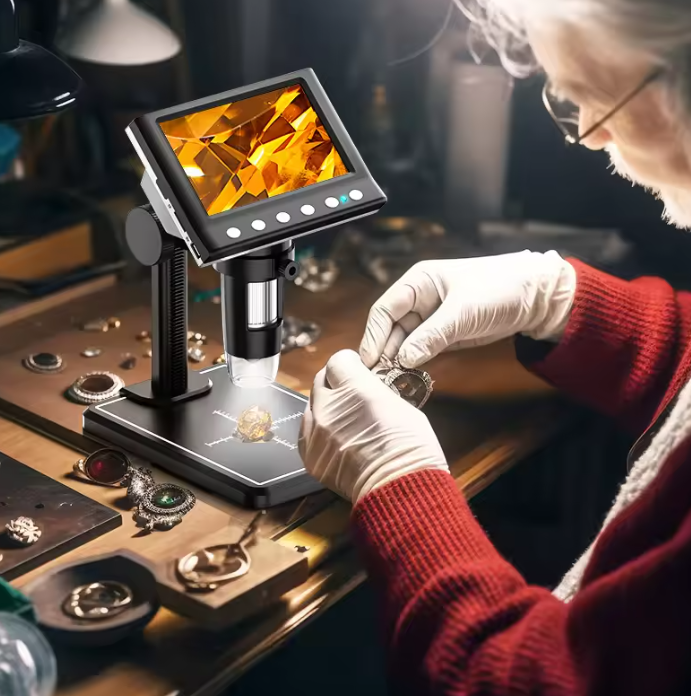 Ψηφιακό μικροσκόπιο — Οθόνη 4.3 Inch, μεγέθυνση 1000X