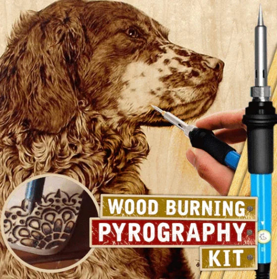 Wood Burning Kit — Adjustable Temperature, 28 Tips