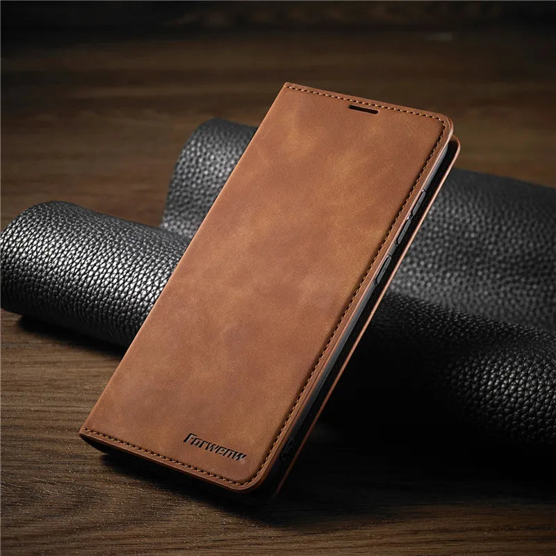 Magnetische Lederhülle für Huawei-Telefone - Sicherer Halt, schützende Abdeckung