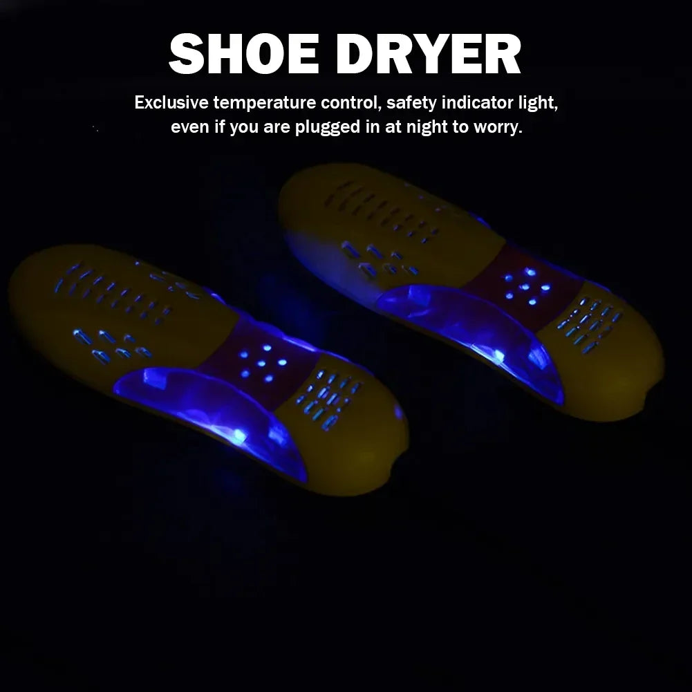 Electric Shoe Dryer and Deodorizer — UV Odor Eliminator, Heat Function, Dehumidifier, Foot Warmer