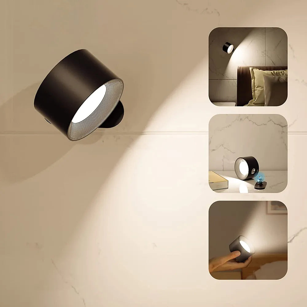 Nástěnná lampa Spotlight Thread - dobíjecí, stmívatelná, otočná o 360°