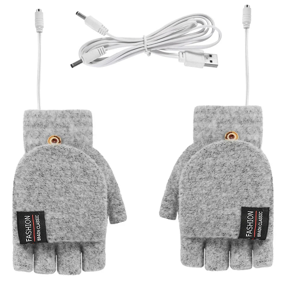 USB Rechargeable Heated Gloves — Three Adjustable Heat Levels