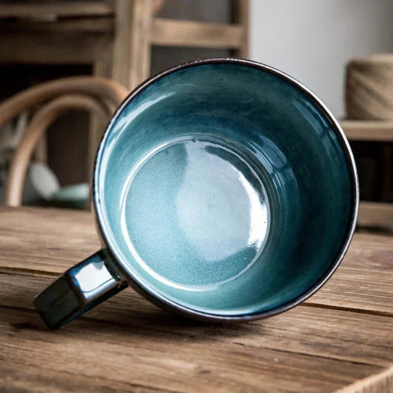 Ekstra stort kaffekrus på 650ml – retrodesign med struktur