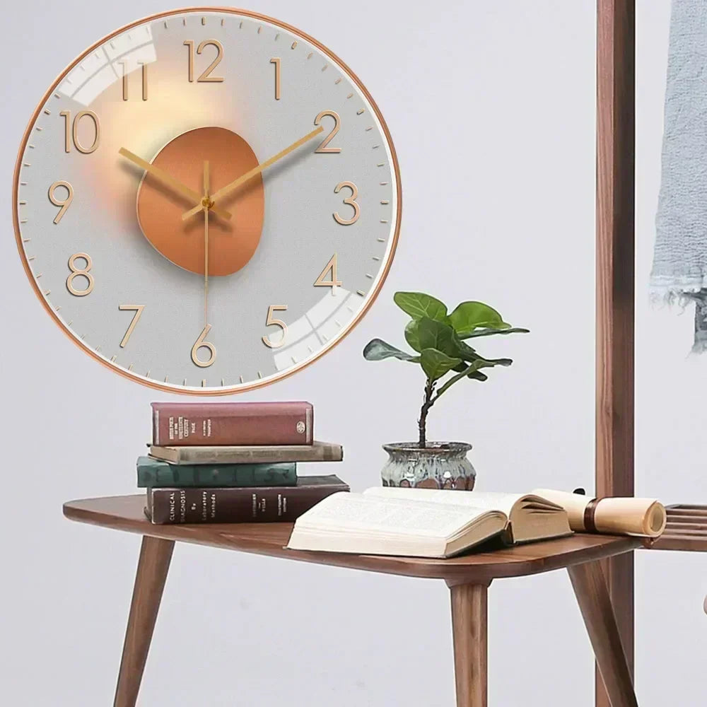 Nástěnné digitální hodiny Silenttime — klasický rám, tichý chod