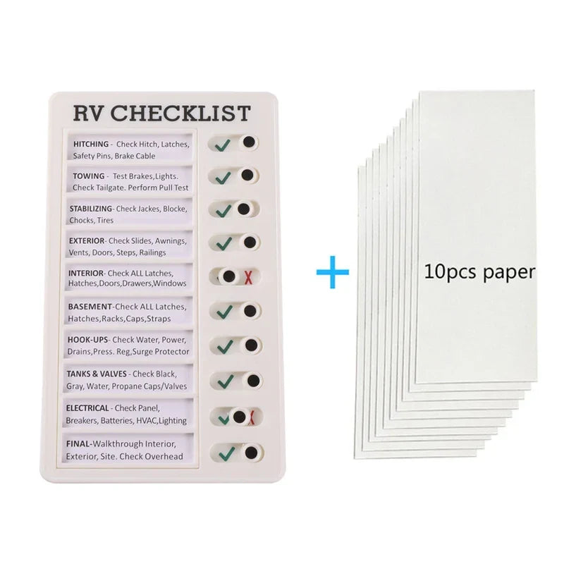 Reusable Plastic Memo Board — My Chores Checklist Daily Planner for Kids