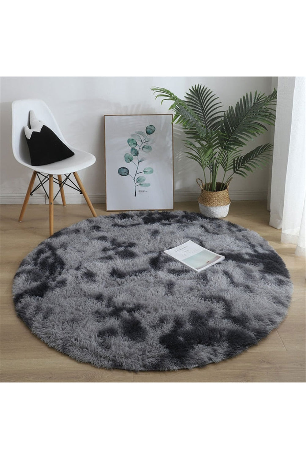 Ultra Soft Round Rug — Fluffy Pile Texture