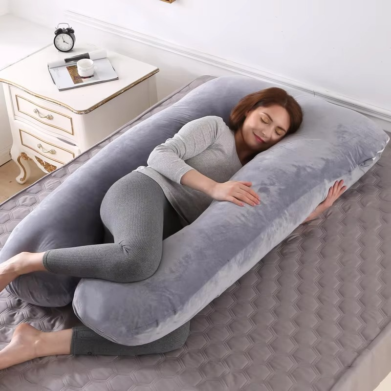 Cuscino per gravidanza a U per tutto il corpo — Comfort ultra e sostegno per schiena e fianchi