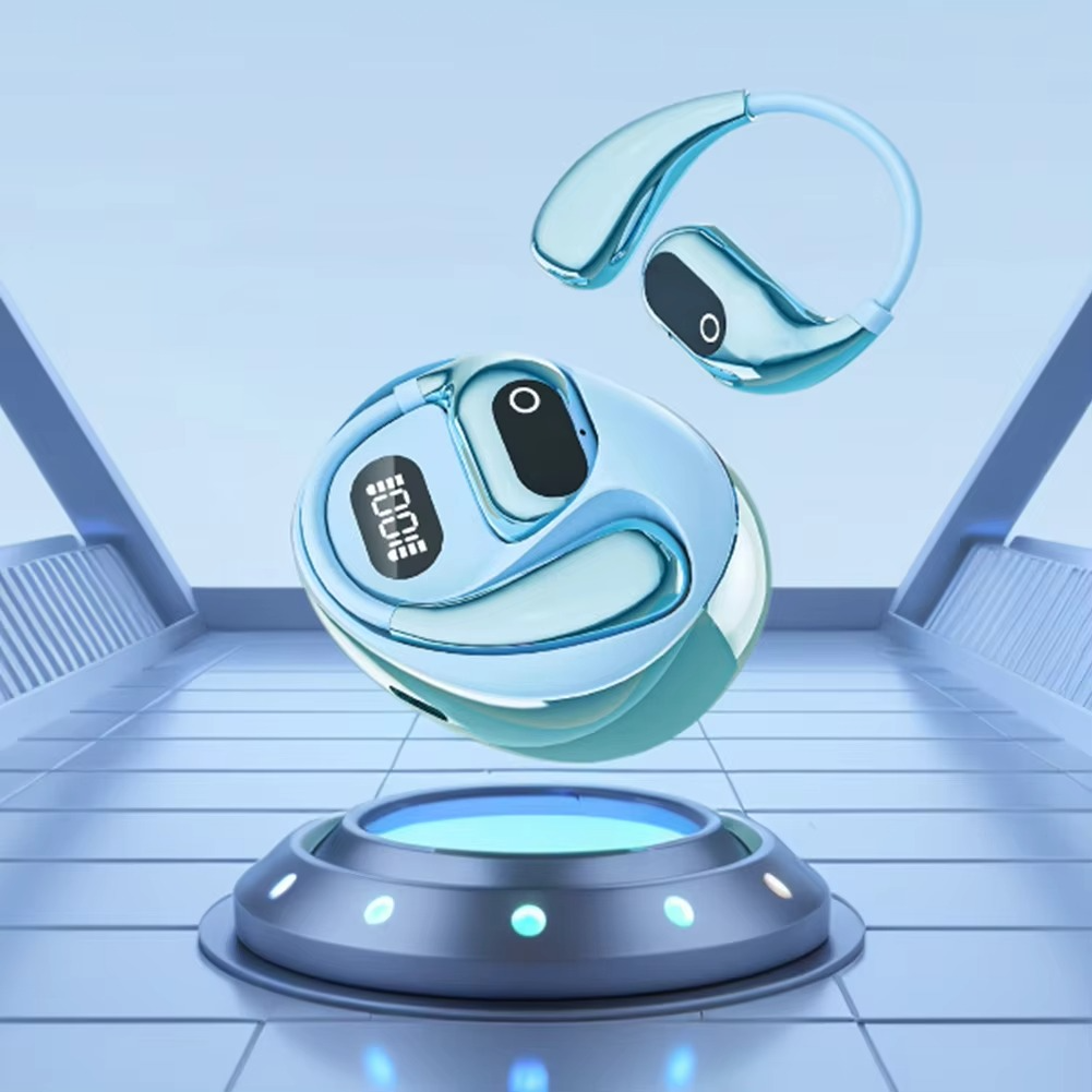 AI-smart-oversættelsesøretelefoner med åbent design — Bluetooth 5.3, synkronisering af sprog i realtid, let pasform, opladningsetui